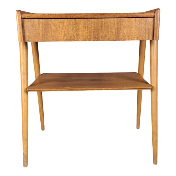 Vintage Danish Nightstand with Drawer, 1961 For Sale