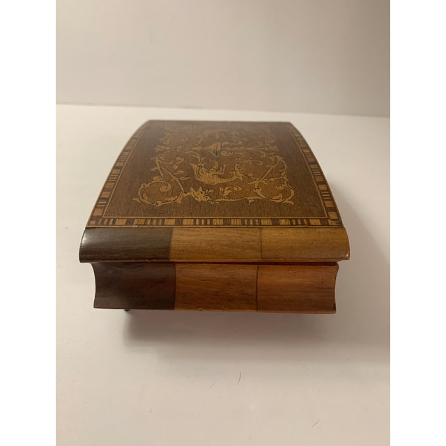 Vintage Lador Switzerland Wooden Inlaid Designed Music Box Chairish