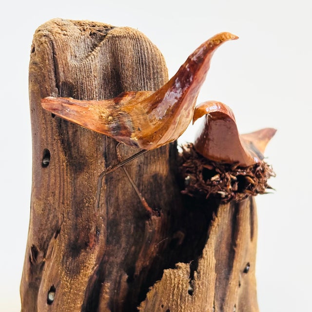 Vintage Wood Bird Sculpture For Sale In San Francisco - Image 6 of 10