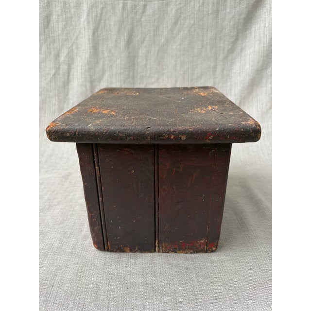 Charming, heavy antique, distressed wooden stool. Structurally sound with a very distressed patina. Stool measures 11" by...