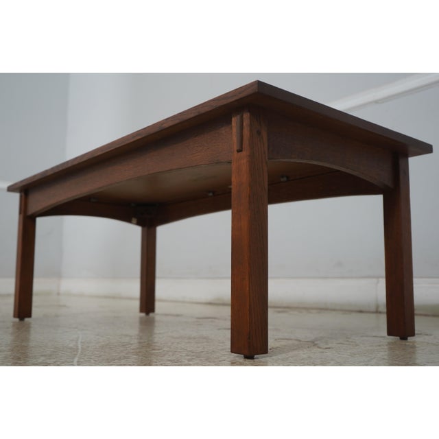 Stickley Stickley Mission Oak Rectangular Coffee Table For Sale - Image 4 of 14