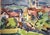 View of a Town, 1950s, Watercolor For Sale - Image 6 of 13