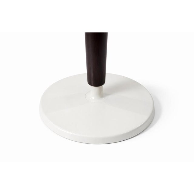 Metal Italian Burl and Brass Yacht Side Table, 1950s For Sale - Image 7 of 9