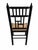 Chinoiserie Late 20th Century Black Faux Bamboo Chinoiserie Cane Accent Chair For Sale - Image 3 of 10