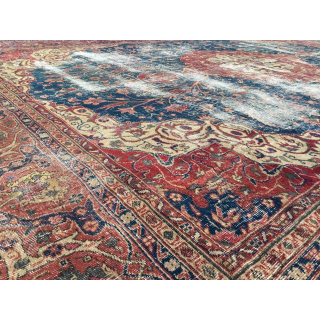 Textile Early 1960's Turkish Handmade Area Rug - 136" X 188" For Sale - Image 7 of 9