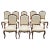 Vintage Set of 8 Carved Custom Louis XV Style Dining Chairs For Sale - Image 11 of 11