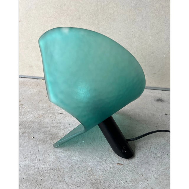 Mid-Century Modern Mid-Century Modern Art Deco Table Lamp in Murano Glass from De Majo, 1980s For Sale - Image 3 of 7