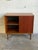 Small Teak Sliding-Door Sideboard Credenza Danish Mid-Century Modern 1960s For Sale In Los Angeles - Image 6 of 10
