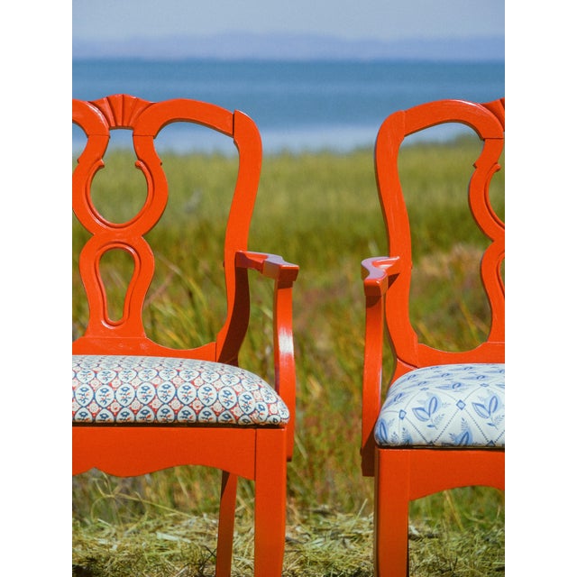 Traditional 1960s Vintage Dining Chairs- Set of 6 For Sale - Image 3 of 9