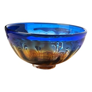 Murano Glass Bowl Mid-Century For Sale
