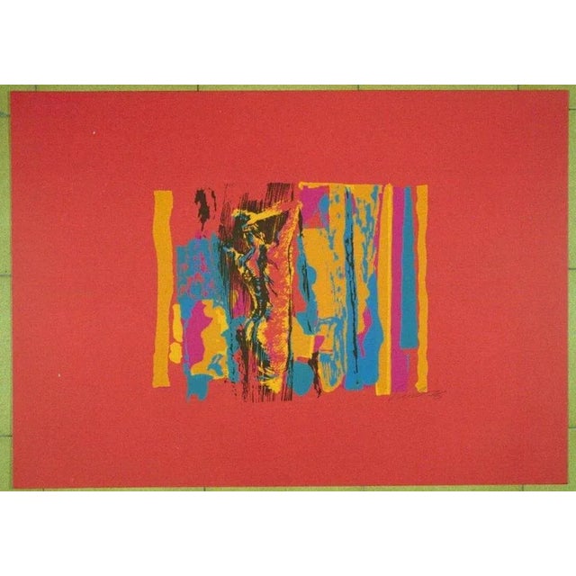 Screen print realized by Nicola Simbari in 1976. Edition of 90. Hand signed in pencil. Very good condition. This piece is...