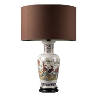 Large Ceramic Table Lamp by V.V. Carraresi, 1940s For Sale
