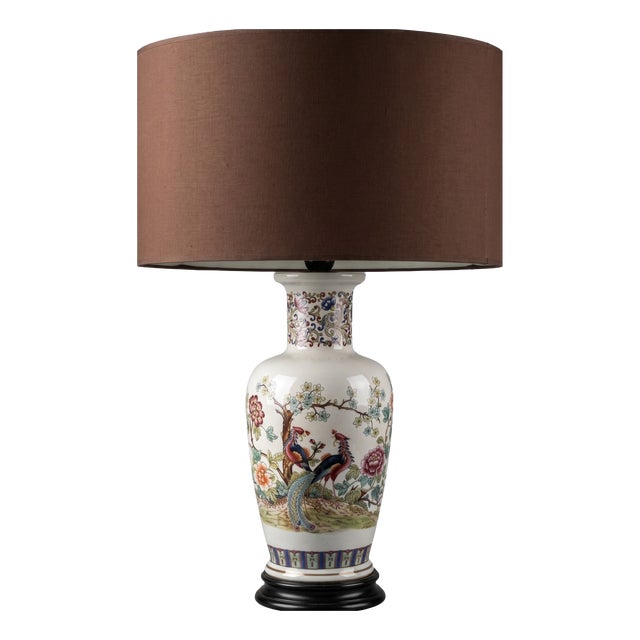 Large Ceramic Table Lamp by V.V. Carraresi, 1940s For Sale