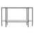 Spritely Home Accent Furniture Renaldo 49.5 in. W Elongated Marble and Iron 2-Tier Console Table, Metalworks For Sale - Image 4 of 7