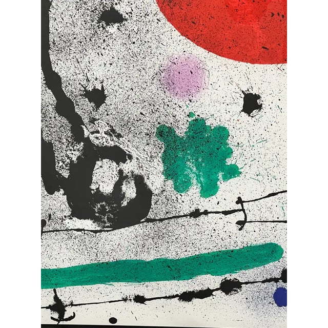 Paper Joan Miro Migratory Bird Printed by Mourlot, Maeght 652 Hand Signed & Numbered 1970's For Sale - Image 7 of 15