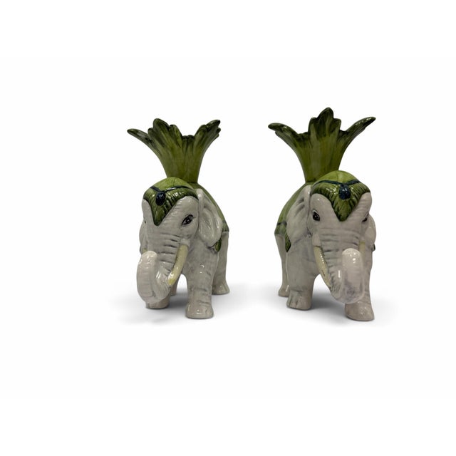 Infuse your dining table, mantle, or entry console with vintage Park Avenue luxury using this striking pair of signed...