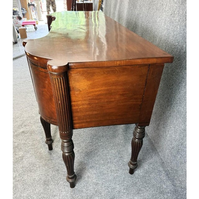 Monumental 18th Century Flamed Mahogany Sheraton Style Sideboard For Sale - Image 9 of 15