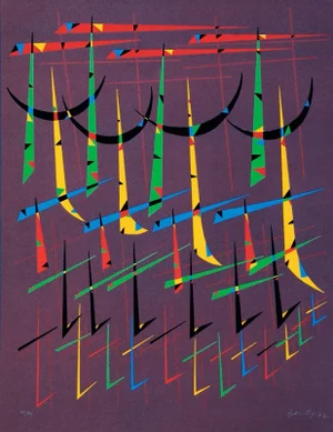 Letter T - Original Lithograph by Raphael Alberti - 1972 1972