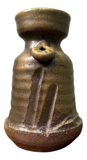 Organic Shigaraki Ikebana Vase, Japan, 1960s
