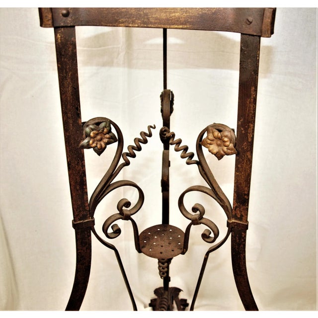 Antique Art Nouveau Iron Brass and Copper Planters - A Pair For Sale - Image 12 of 13