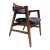 Vintage Mid Century Modern Gunlocke Dining Chairs 9 Available Walnut Floating Back Office For Sale