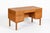 1960s Mid Century Danish Modern Oak Wood Writing Desk 1960s For Sale - Image 5 of 17