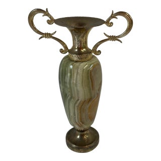 Vintage Onyx Stone Petite Vase For Sale
