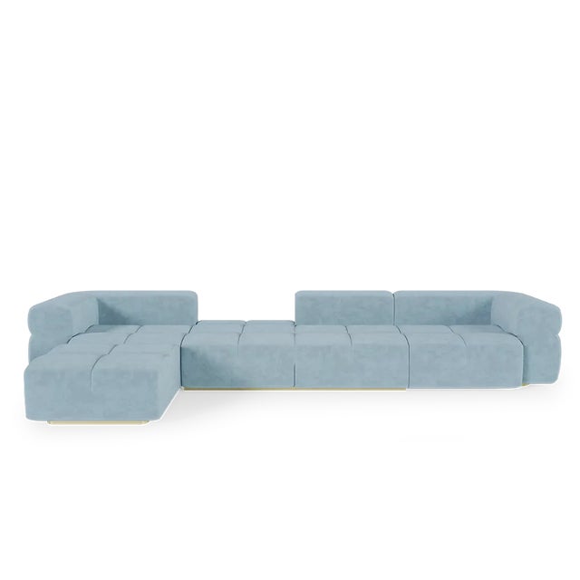 Metal Qube Sectional Sofa by Essential Home For Sale - Image 7 of 7