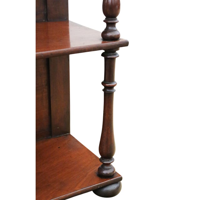Late 19th Century Antique Victorian Mahogany Floor or Wall Shelves, 1870 For Sale - Image 5 of 11