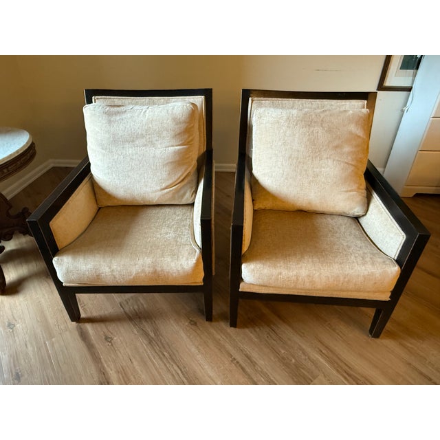 Transitional Kreiss Lounge Chairs For Sale - Image 3 of 8
