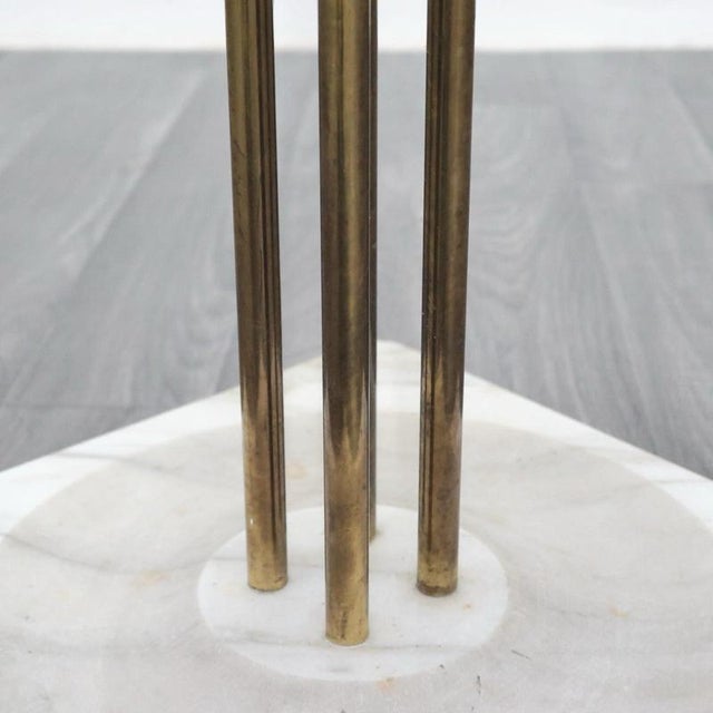 Umbrella Stand in Marble & Brass by Renato Zevi, 1970s For Sale - Image 9 of 18