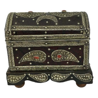 Late 20th Century Moroccan Jewelry Box For Sale