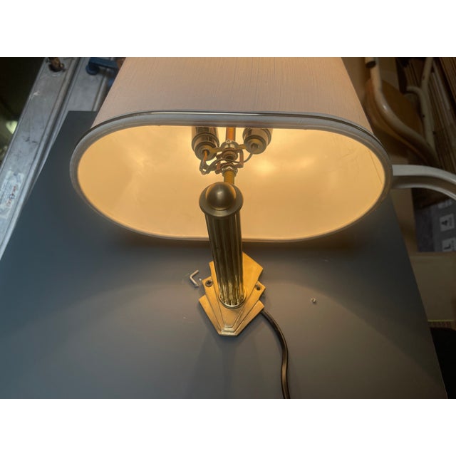 Brass Wall Sconces with Satin Shades, 1980s, Set of 12 For Sale - Image 6 of 11