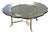 La Barge Brass Coffee Table With Scallop Glass Top - Made in Italy For Sale