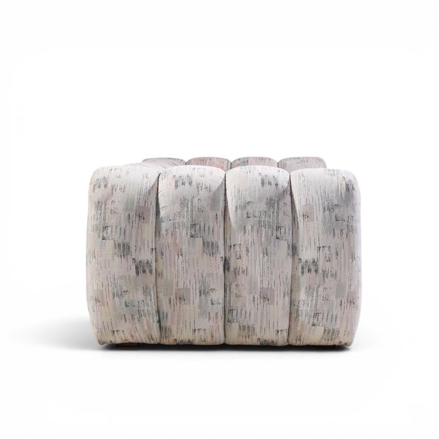 Gray Jay Spectre Channeled Postmodern Sofa For Sale - Image 8 of 10