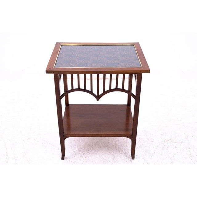 Wood Art Nouveau Coffee Table, Poland, 1930s For Sale - Image 7 of 11