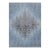 Rug & Kilim’s Contemporary Geometric Rug in Blue and Gray “Abstract Medallion” For Sale