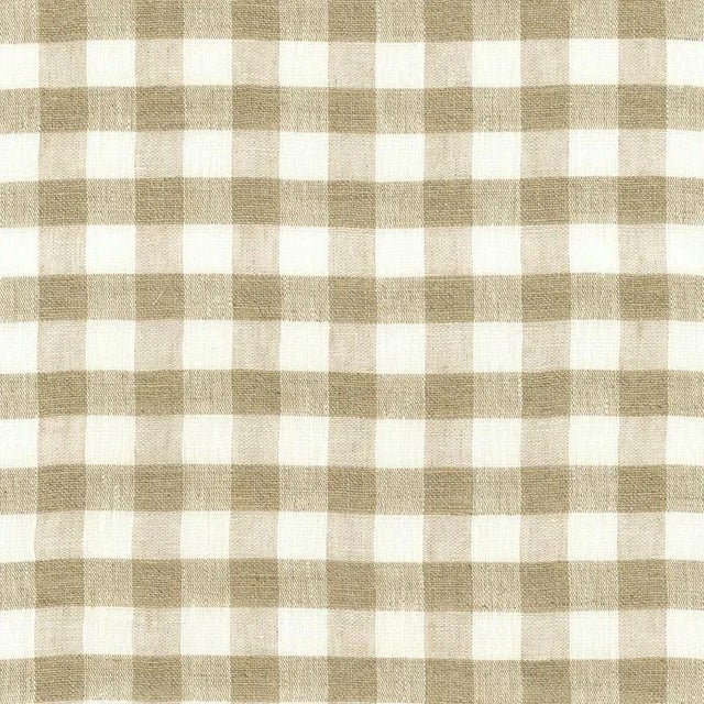 A charming weave of unbleached flax yarns, this checked sheer has a beautifully soft texture and rustic, country look....