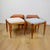Edmund Homa stool with an orange brick boucle seat. This stool, designed by Edmund Homa and manufactured in the 1970s, has...
