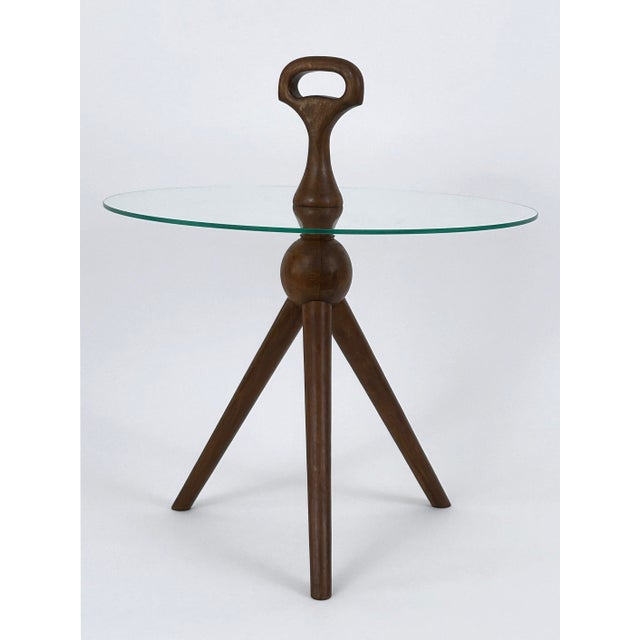 Mid-Century Teak Tripod Side Table from Cesare Lacca, Germany, 1960s For Sale - Image 10 of 18