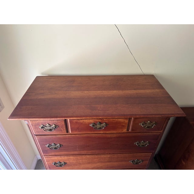 Chestnut L. & J. G. Stickley 7-Drawer Georgian Dresser in Cherry For Sale - Image 8 of 11