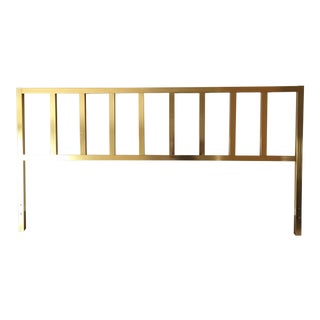 Mid-Century Modern Brass Headboard For Sale