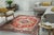 Contemporary 9x12 Harlow Oriental Coral Geometric Medallion Modern Hand Knotted Wool Carpet Rug For Sale - Image 3 of 9
