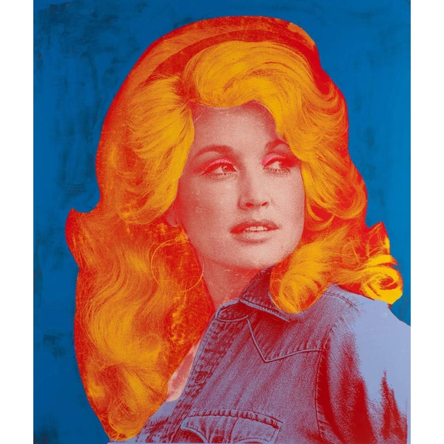 Dolly Parton Pop Art Portrait Painting by Dane Shue For Sale