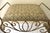 1990s Vintage Wrought Iron Italian Boudoir Hollywood Regency Style Vanity Bench For Sale - Image 5 of 5