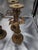 Brass Antique Bronze Candleholders For Sale - Image 8 of 10