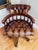 Antique Style Chesterfield Swivel and Tilt Captain's Chair in Brown Buttoned Leather, 1990s For Sale - Image 4 of 18