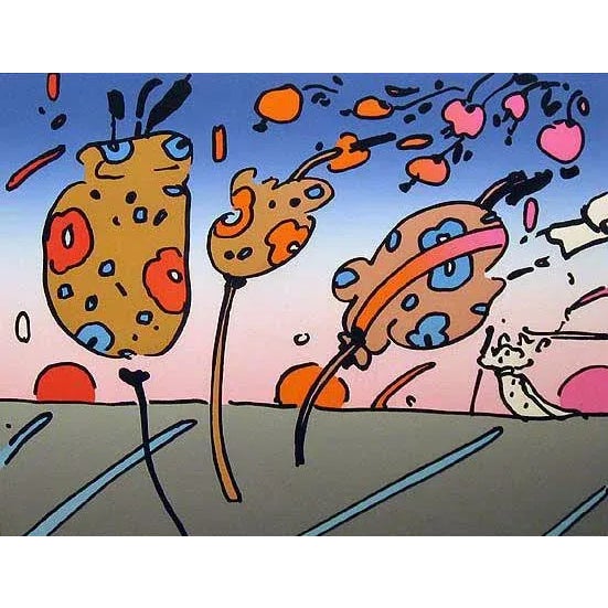 Peter Max "Summer Season II" Hand Signed Pop Art Unframed Serigraph C.1980s For Sale