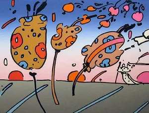 Peter Max "Summer Season II" Hand Signed Pop Art Unframed Serigraph C.1980s