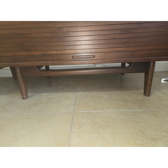 Jens Risom Tambour Door Nightstands/Cabinets- A Pair For Sale - Image 10 of 11